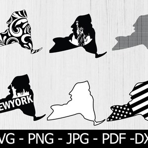 New York State SVG, Floral New York State, New York SVG, New York SVG, Usa Svg, Ny Svg, Cricut, Silhouette, Sofort Download