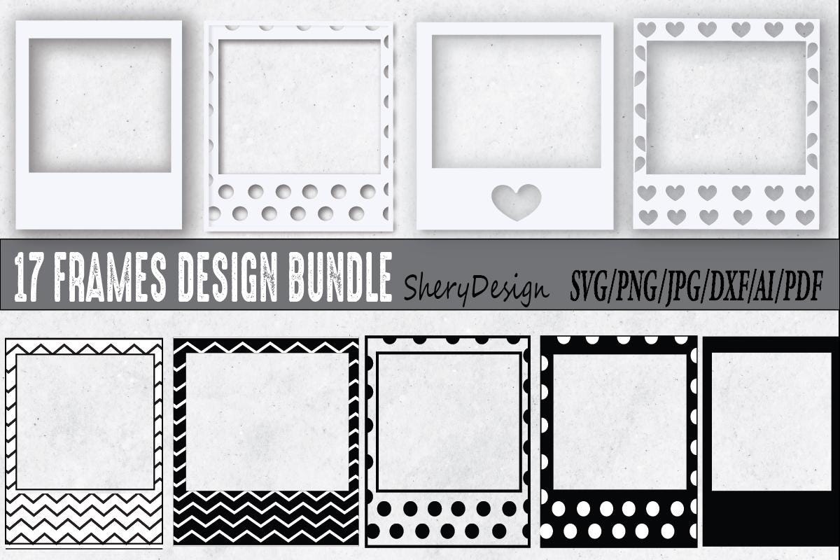 Frame Border SVG Bundle, Square Frames SVG, Fancy Borders SVG, Fancy ...