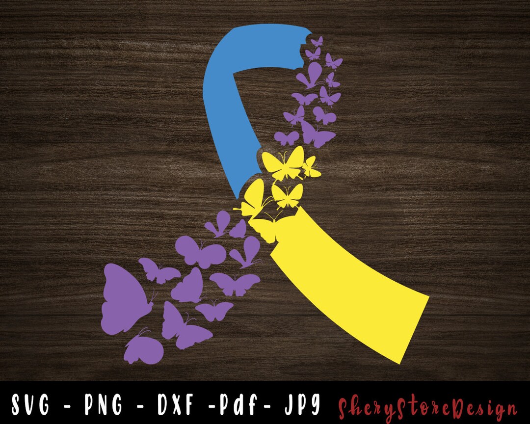 Bladder Ribbon SVG Bladder Cancer SVG Butterfly Bladder Etsy Canada