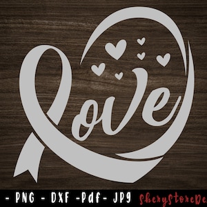 Feather Brain Ribbon SVG, Brain Cancer Svg, Brain Cancer gift, Cancer Awareness Svg, Grey Heart SVG, Grey Ribbon Png, Cricut Silhouette