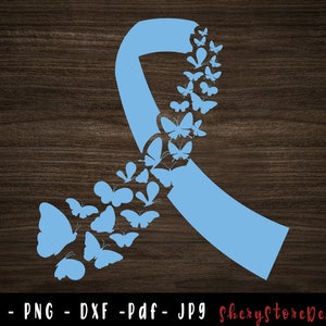Prostate Ribbon SVG, Prostate Cancer SVG, Butterfly Prostate cancer svg, Prostate Cancer png, Awareness Ribbon, svg file to use for Cricut