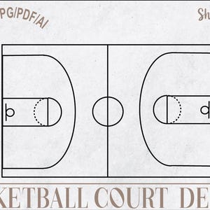 Basketballplatz Umriss SVG, Basketballplatz Umriss Png, Basketballplatz Umriss Cricut-Schnitt-Datei, Basketball Cut-Datei, Ballplatz Vektor