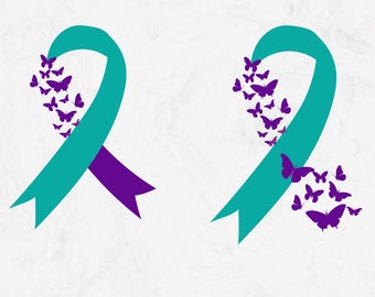Ribbon Suicide Prevention Awareness SVG, Suicide Awareness Ribbon svg, Semicolon svg, You Matter svg, Mental Health Hope Ribbon