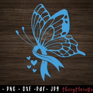 Schmetterling Prostatakrebs SVG, Prostatakrebs SVG, Prostatakrebs Ribbon svg, Prostatakrebs png, Bewusstsein, svg-Datei zu verwenden für Cricut