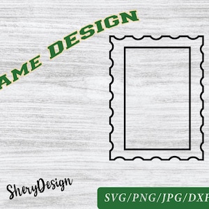 Briefmarke SVG, Post SVG, Rahmen Clipart, Mail SVG, Stempel Cut-Datei, Post Stempel, Post Clipart, Rahmen svg, svg Dateien für Cricut,