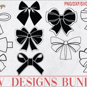 Contorno fiocco svg, Contorno fiocco png, Contorno clipart fiocco, Vettore fiocco, Fiocco disegnato a mano, Fiocco svg coquette, Fiocco per capelli Svg, Papillon Svg