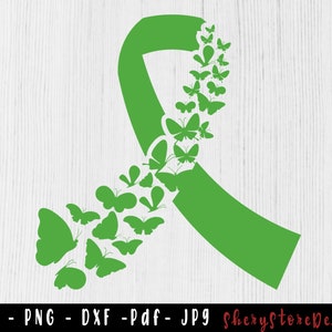 Mental Health Ribbon SVG,Mental Health SVG, Butterfly Mental Health svg, Mental Health Month, Awareness Ribbon, svg file to use for Cricut