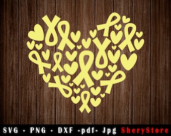 Cáncer de hueso del corazón SVG, Cáncer de hueso SVG, Cáncer de sarcoma Cinta svg, Cáncer de hueso png, Cinta Awarenes, archivo svg para usar para Cricut