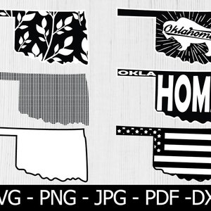 Oklahoma State SVG, Floral Oklahoma State, Oklahoma SVG, Oklahoma Home Svg, estado dos EUA svg, OK Svg, Cricut, Silhueta, Download instantâneo