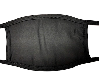 Mascarilla facial lavable, reutilizable, de microfibra, unisex, negra. Envío gratuito en el Reino Unido.