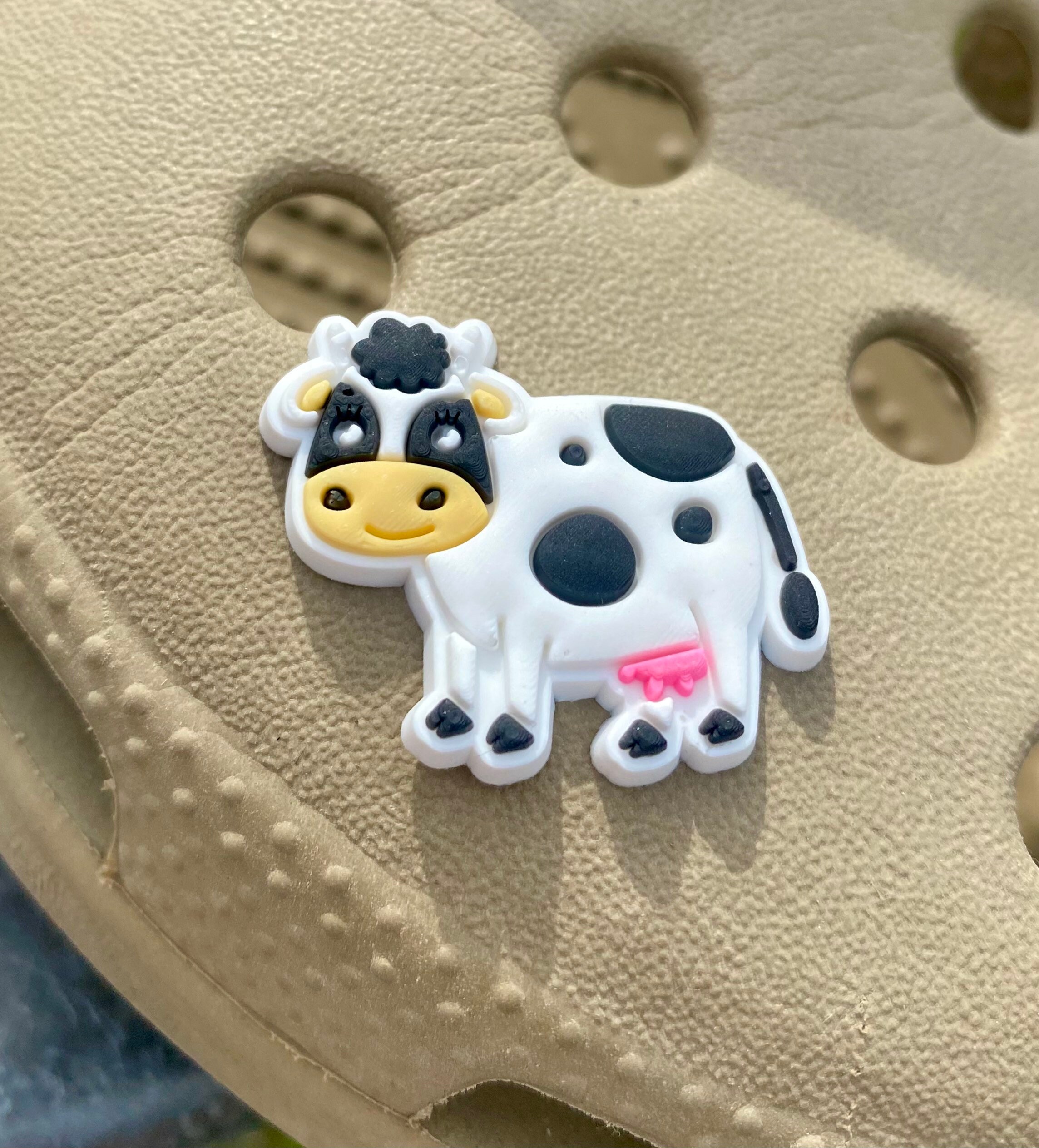 Cow Croc Charm - Cow Jibbitz - Shoe Charm