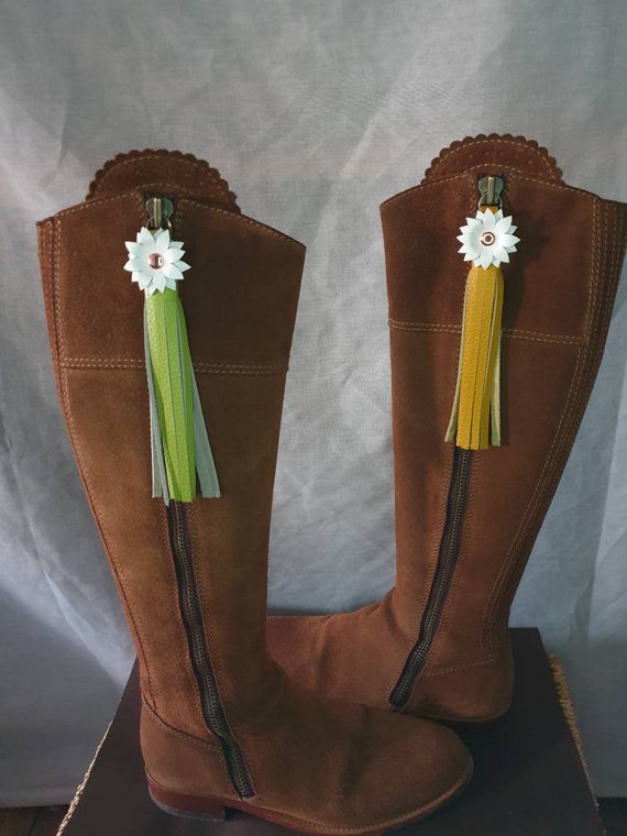 leather boot tassels