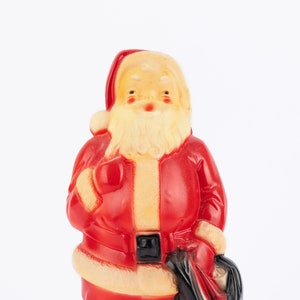 Vintage Santa Light Up Blowmold Decoration