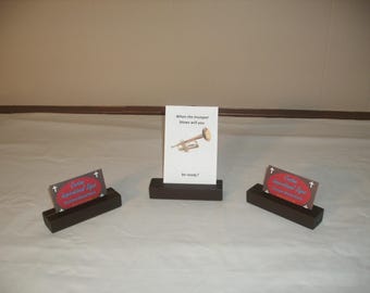 Wooden Card Holder