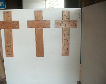 Handmade Wooden Cross: Custom Cedar or Hardwood