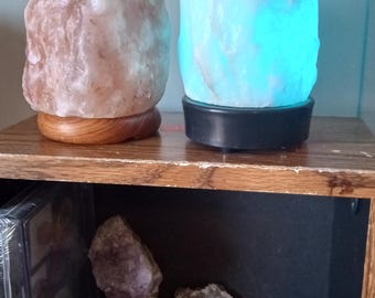 Natural Himalayan Salt Lamps ~ One works Changes Color + one Lighting  Req
