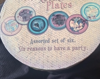 Tommy Bahama 2007 Set Of 6 Cocktail Plates