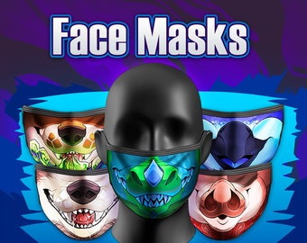 Harige gezichtsmaskers // Meerdere Maw-stijlen