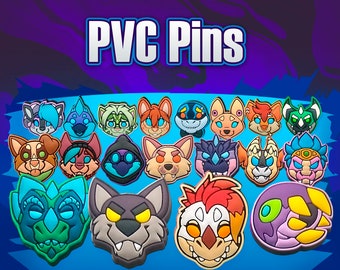 PVC Pins - 4 Pack // Furry Fantasy
