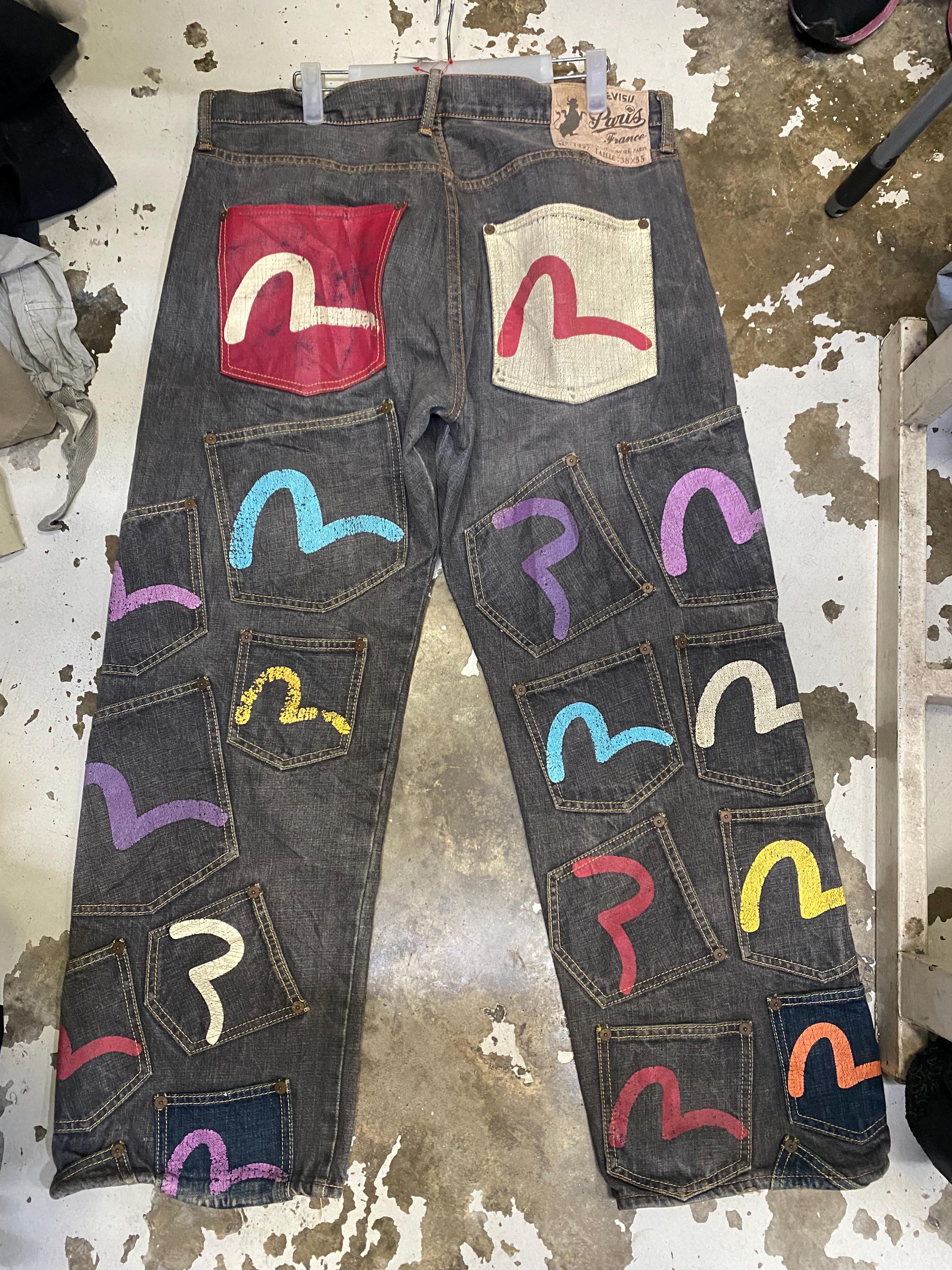 Baggy evisu jeans - Etsy 日本