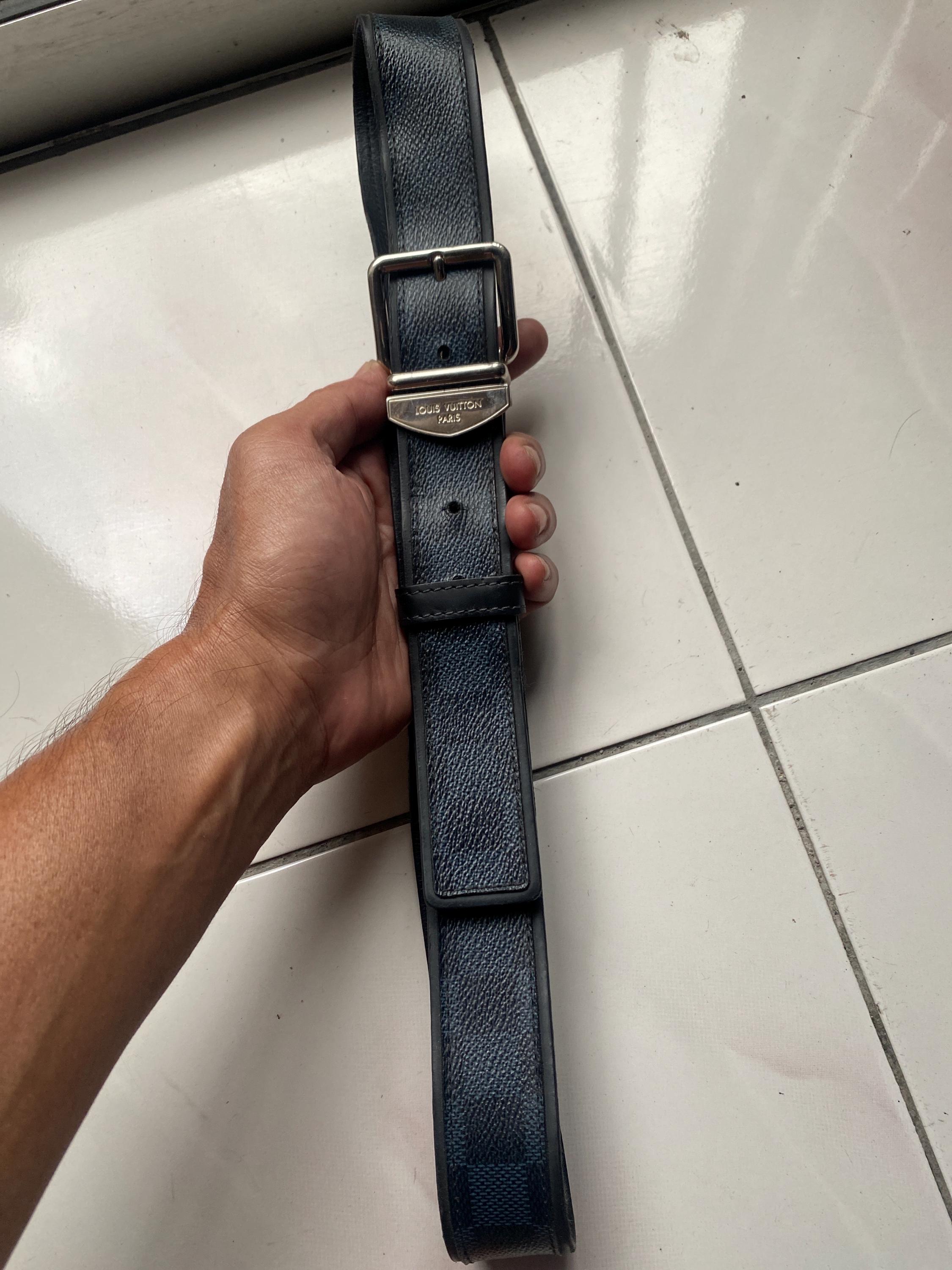 Authentic Vintage LOUIS VUITTON Ceinture Vvn Tulle Braided Rope Leather Belt Louis Vuitton Leather Brown Belts for Women for sale | eBay main image 4