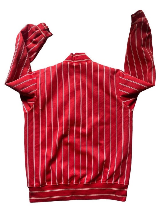 Vintage 90s Descente Striped Baseball Jacket Wome… - image 2