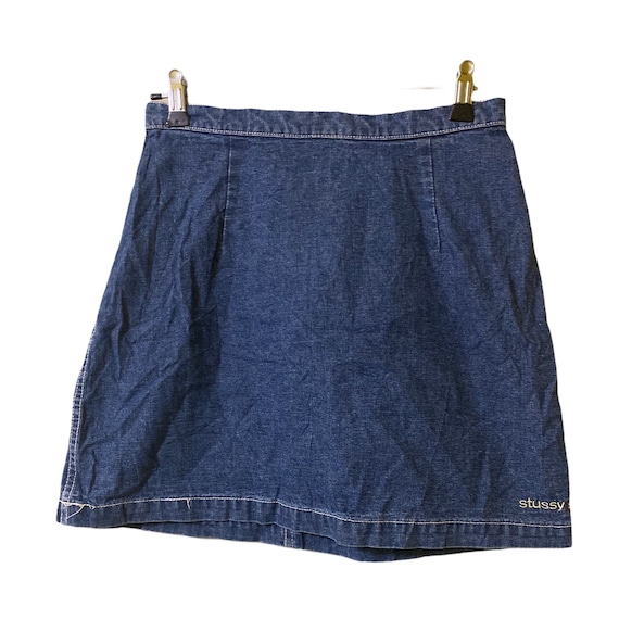 Vintage stussy skirt denim
