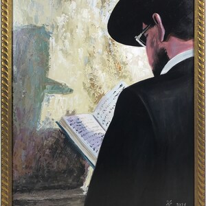Original Acrylic Painting, Western Wall, Holy Land, Kotel, Jerusalem, Israel, Jew Pray, Prayer, Religion, Hand Made, One of a Kind