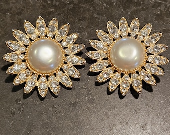 80s Starburst clip earrings