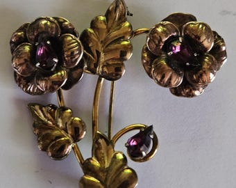 Vintage Pre-owned Flower Brooch