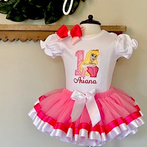 Aurora Princess Tutu set, Aurora Princess tutu Outfit, Birthday party tutu dress