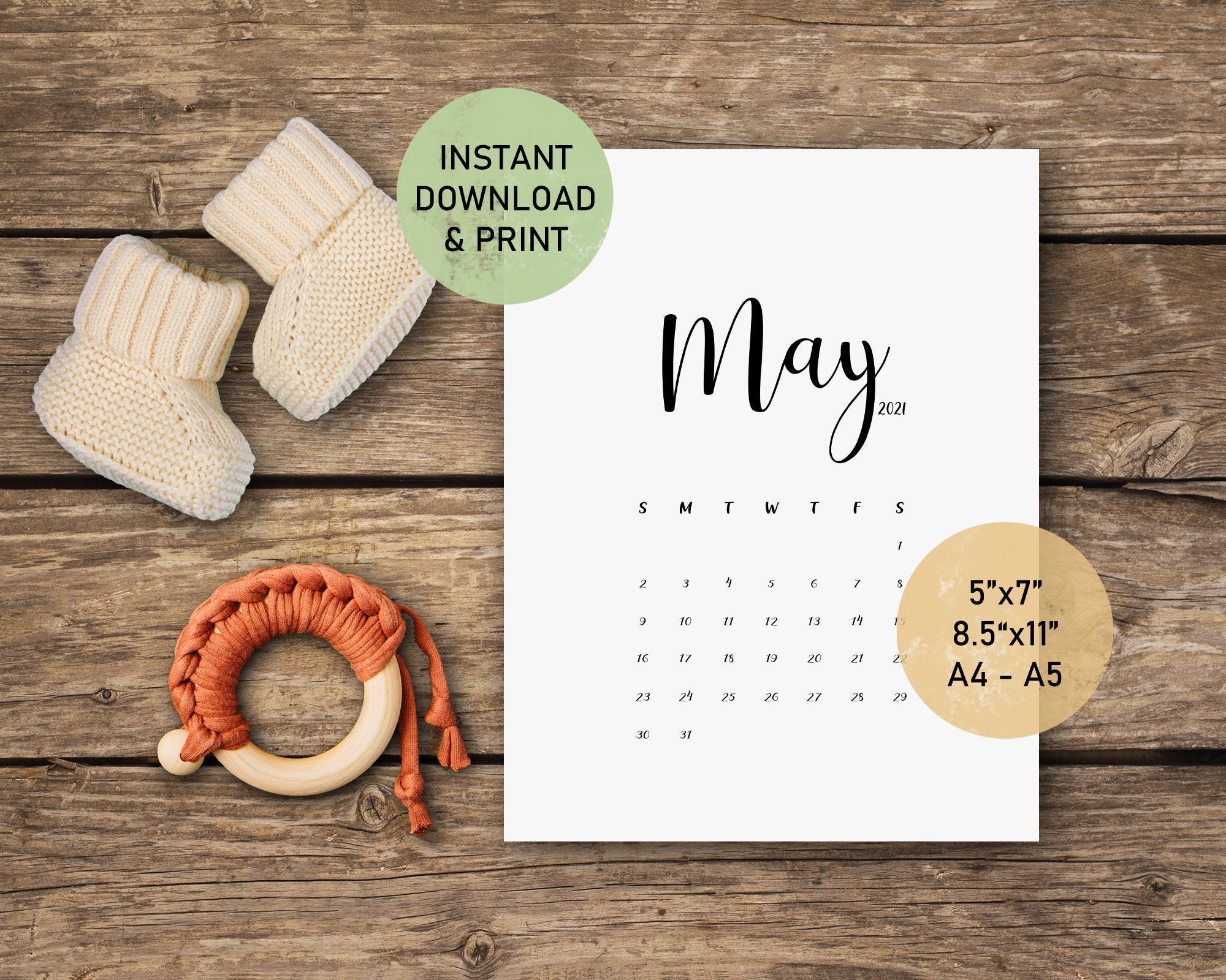 may-2021-pregnancy-announcement-calendar-printable-monthly-etsy