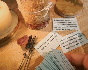 Trauma informed grounding cards for PTSD c-PTSD Anxiety Dissociation