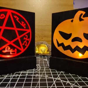 Supernatural Devil's trap light box decoration with light colour options image 5