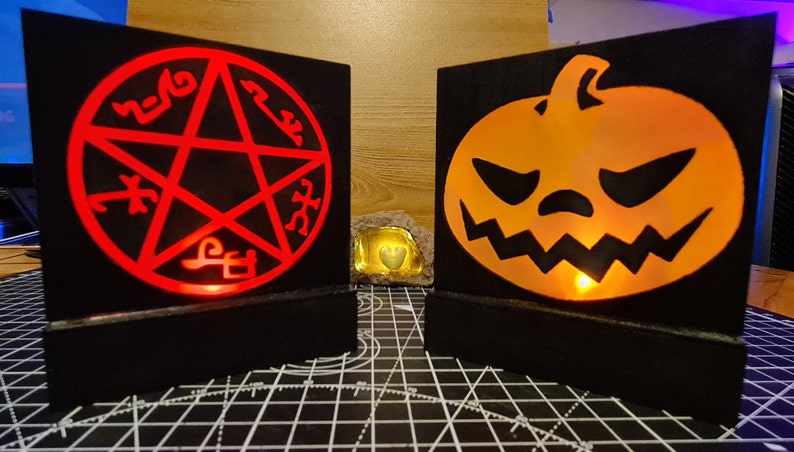 Supernatural Devil's trap light box decoration with light colour options image 5