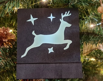 Reindeer light box free standing Christmas decoration