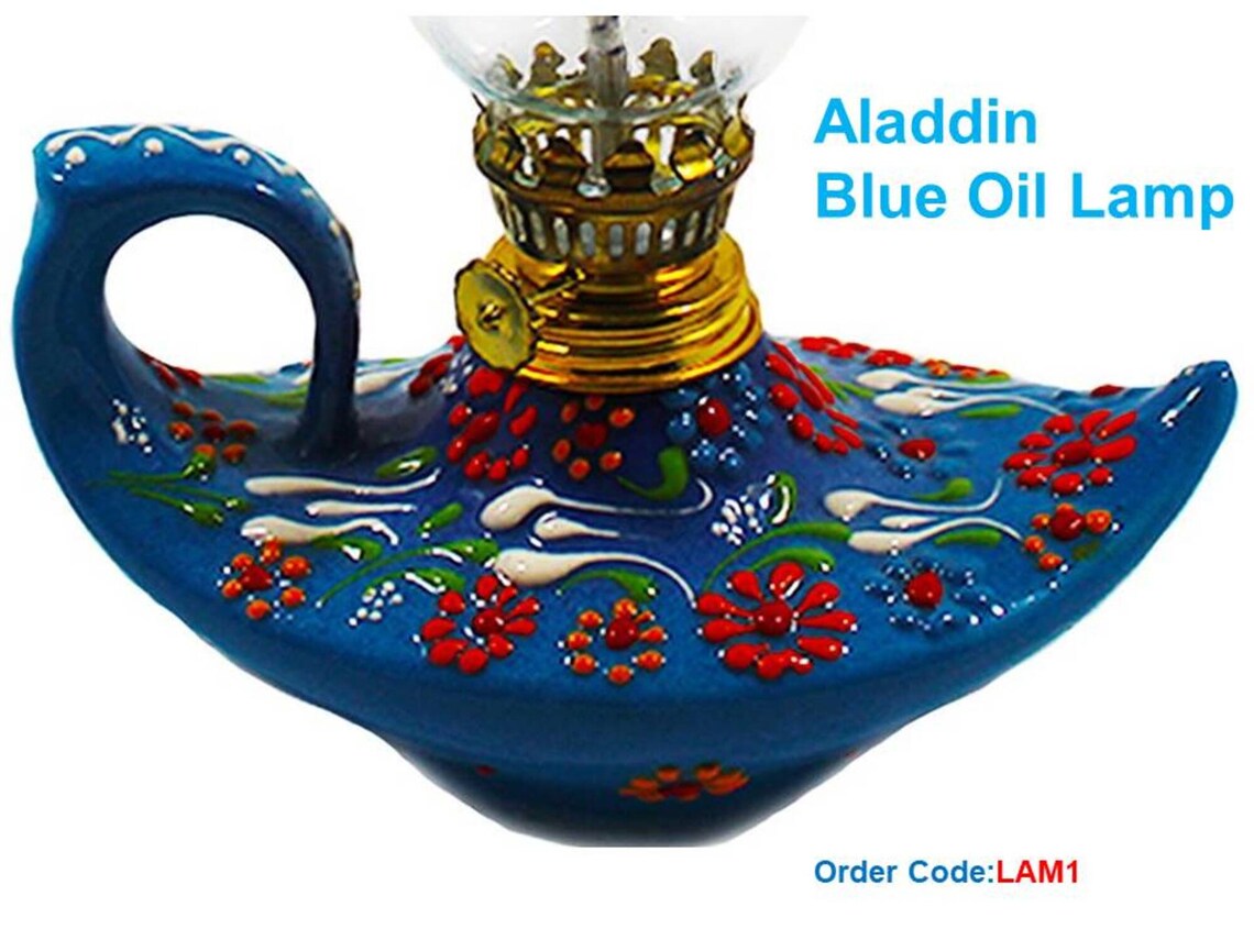 Aladdin's Lamp Ceramic Oil Lamp Gas lamp Magical Lamp Etsy