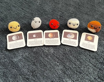 Dwarf planets/crochet planets/ solar system/ galaxy/ crochet/ space/ space gift/ educational gift