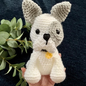 Adopt a french bulldog/ crochet french bulldog/ frenchie/ french bulldog gift/ crochet dog/ adoption gift/ unique gift/ personalisation gift image 3