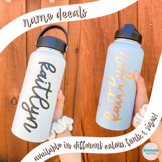 Custom Name Decal Vinyl Decal Water Bottle Decals Personalized Name Sticker  