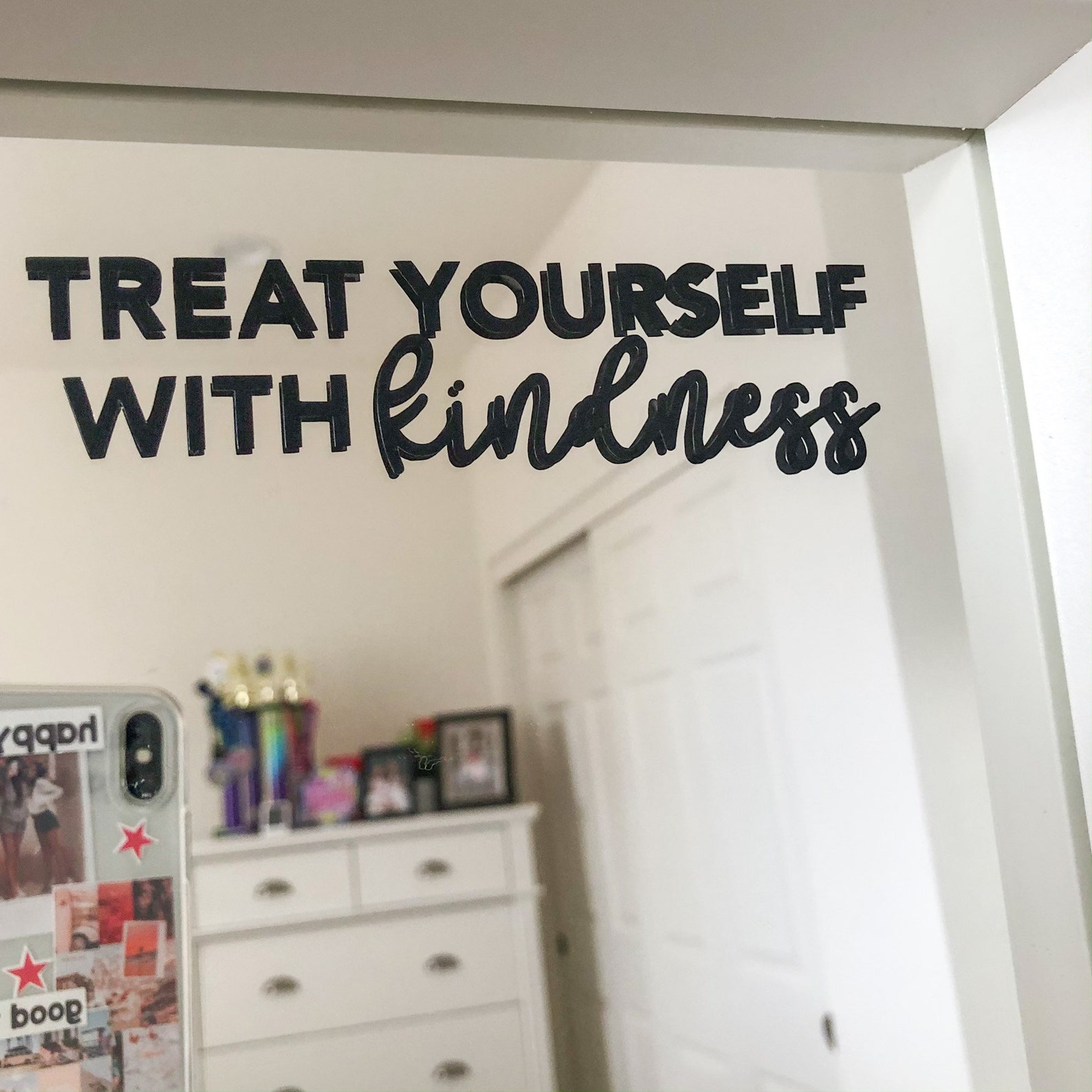 Mirror Vinyl Decal Removable Stickers Mirror Stickers Etsy