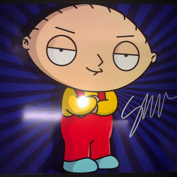 FAMILY GUY Stewie Griffin Authentic Hand Signed Autograph 8x10 Photo with COA