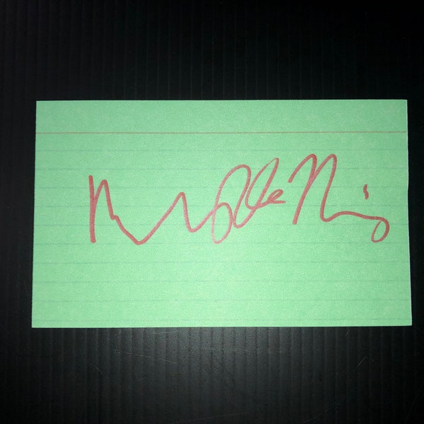 Robert DE NIRO Authentic Hand Signed Autograph Index Card with COA