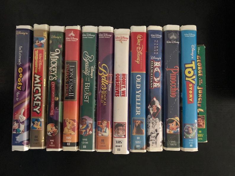 Vintage Walt Disney Home Videos Classic VHS Tapes Etsy