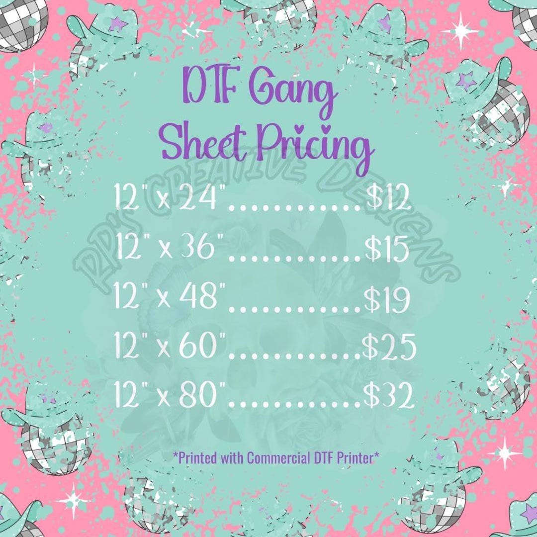 DTF Gang Sheet | Custom DTF Transfers | Bulk DTF | Direct to Film ...