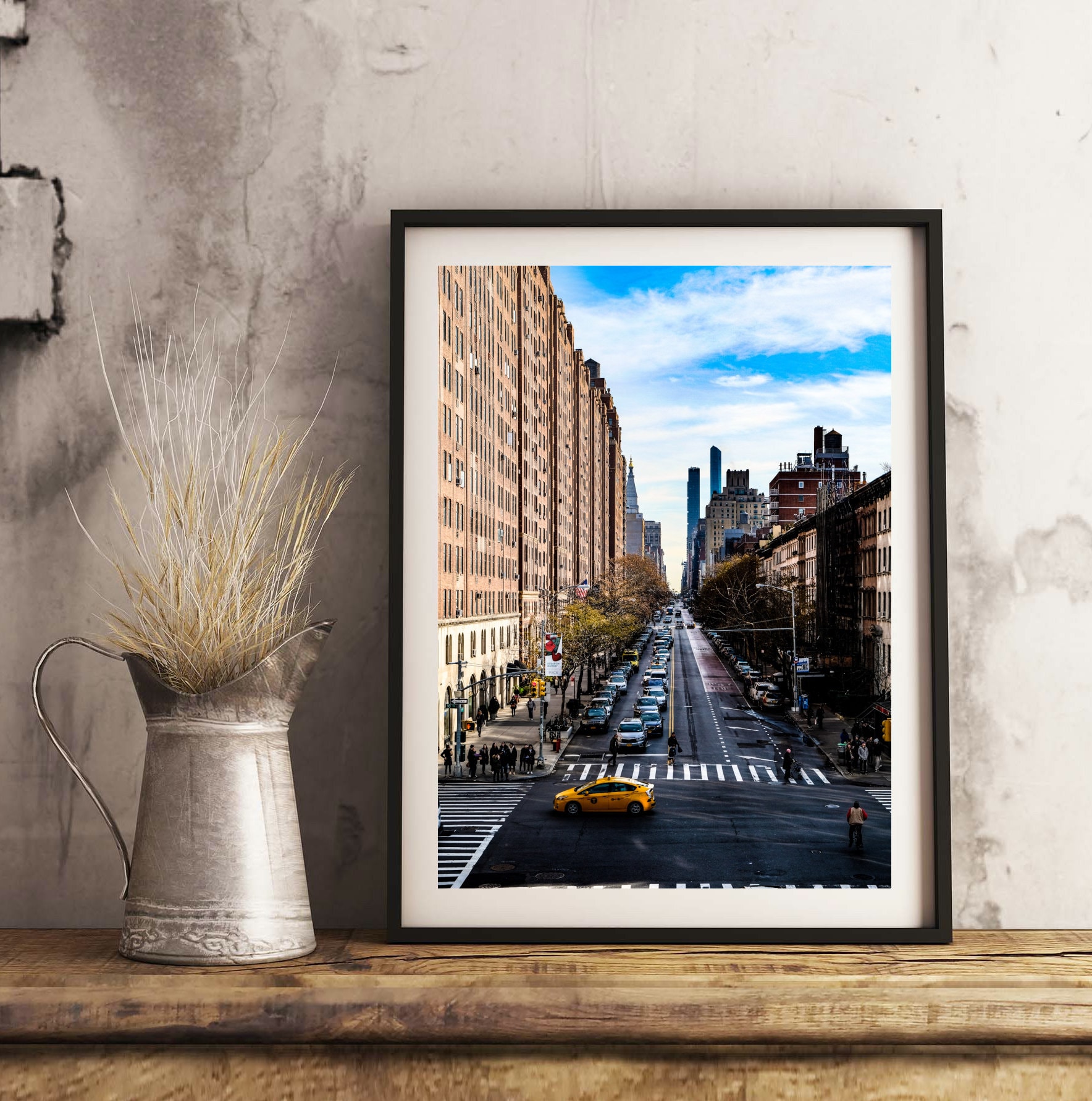 New York City Street Wall Decor Print Etsy