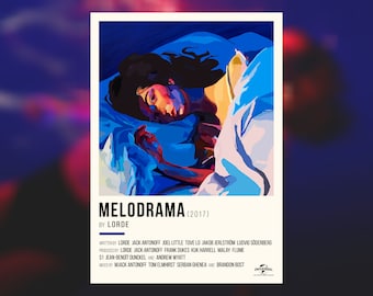 Melodrama (Lorde) - Minimalist Illustration Style Print (Digital Download)