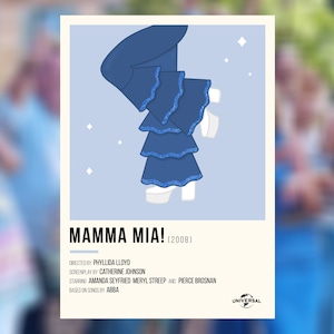 Mamma Mia! (2008) - Minimalist Illustration Style Print (Digital Download)