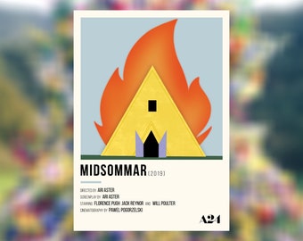 Midsommar (2019) - Minimalist Illustration Style Print (Digital Download)