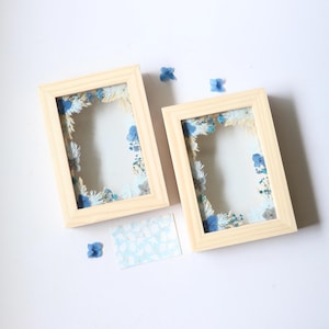 Custom Pressed Flower Wood Photo Frame: Floral Garden (5x7", Fits 4x6 ...